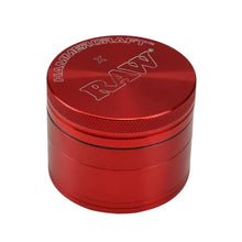 Load image into Gallery viewer, HAMMERCRAFT x RAW 4-Piece Aluminum Grinder – Large - Red
