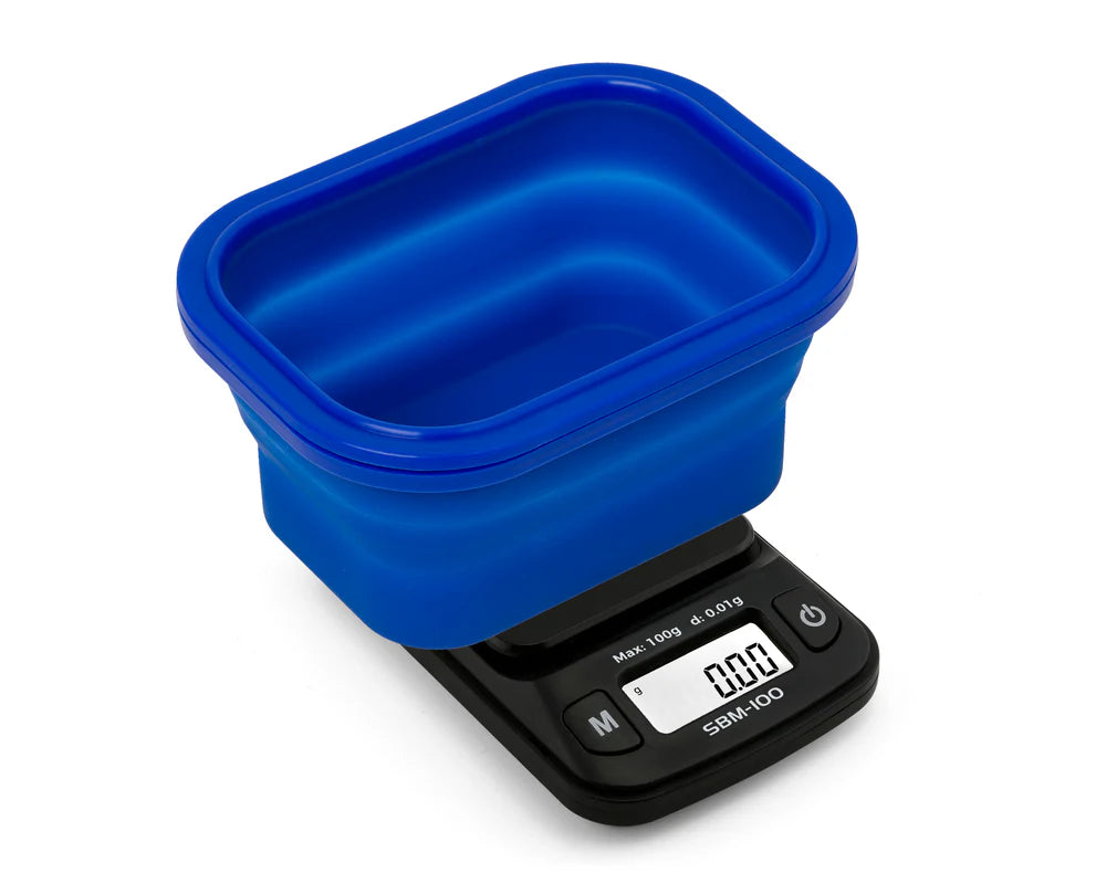 SBM-100-BL On Balance The ORIGINAL Silicone Bowl Scale - Blue 100g x 0.01g