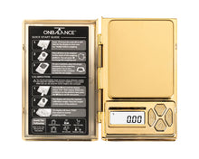 Load image into Gallery viewer, SH-100-GO CHROME GOLD ON BALANCE SHINE DIGITAL MINI SCALE 100G X 0.01G
