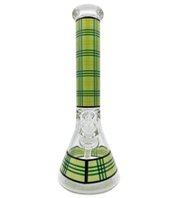 Load image into Gallery viewer, Plaid Beaker 14&quot;
